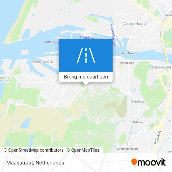 Maasstraat kaart