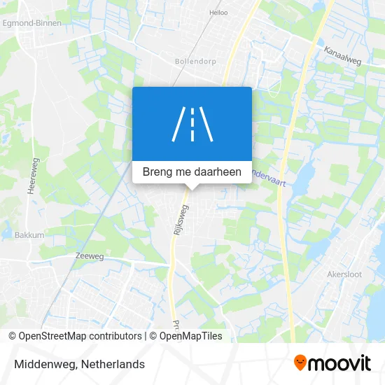 Middenweg kaart