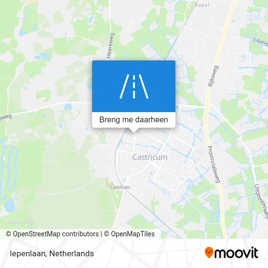 Iepenlaan kaart