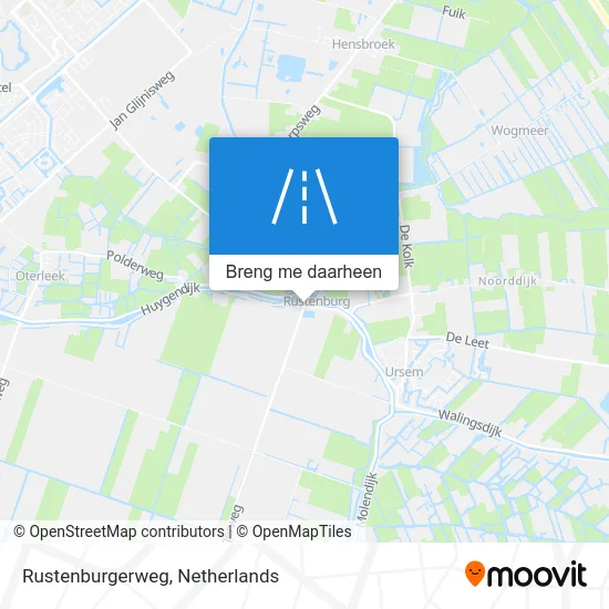 Rustenburgerweg kaart