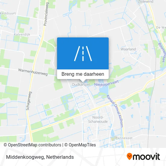 Middenkoogweg kaart