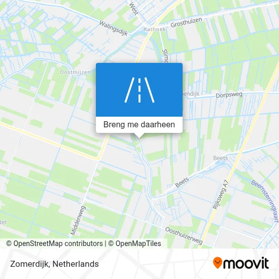 Zomerdijk kaart