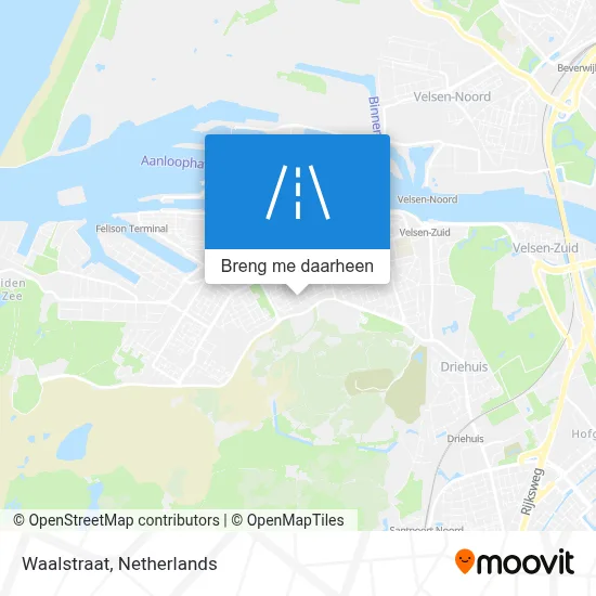 Waalstraat kaart