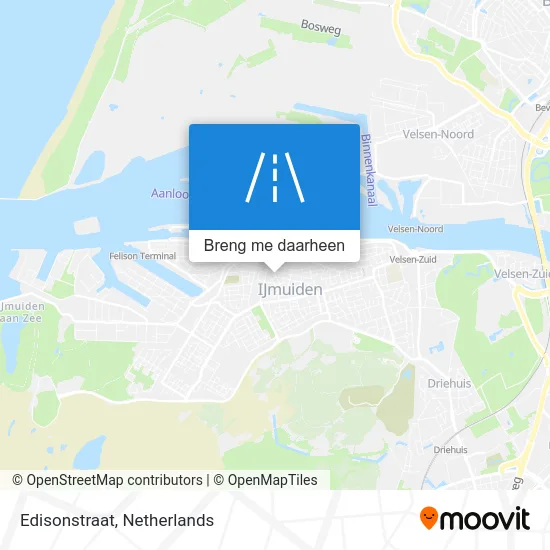 Edisonstraat kaart