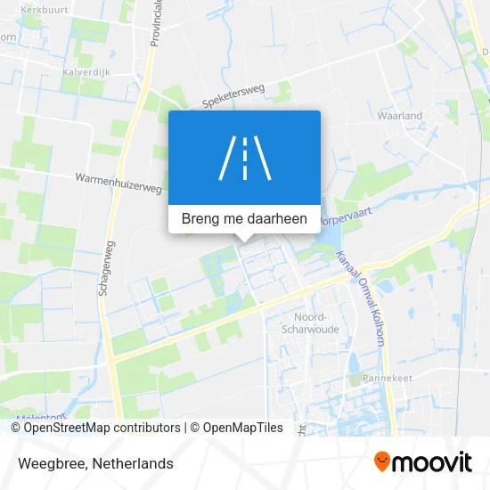 Weegbree kaart