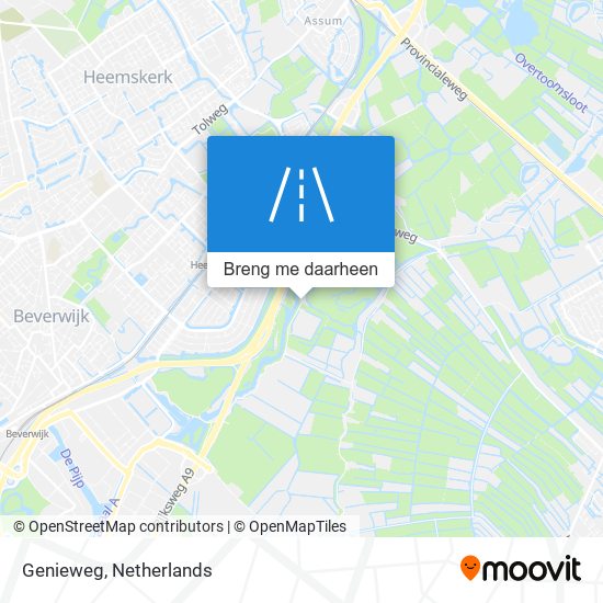 Genieweg kaart