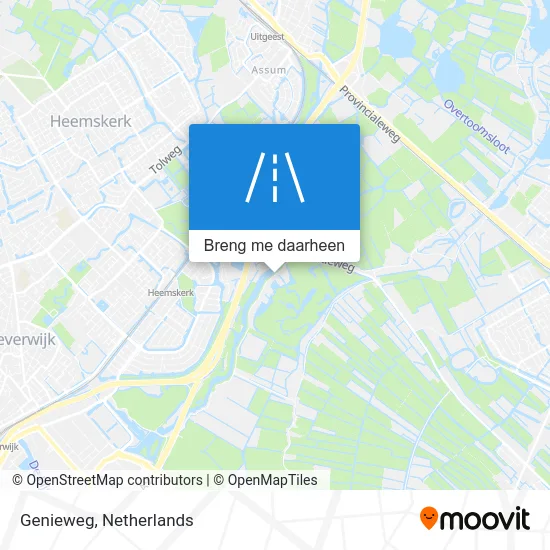 Genieweg kaart