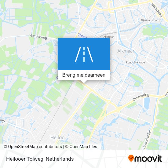 Heilooër Tolweg kaart