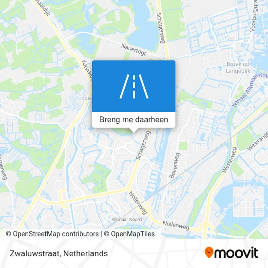 Zwaluwstraat kaart