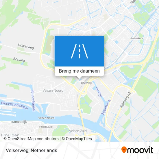 Velserweg kaart