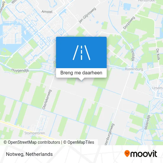 Notweg kaart