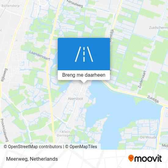 Meerweg kaart