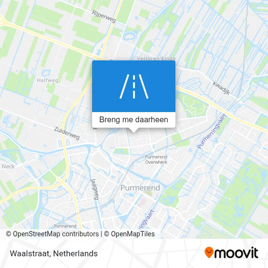 Waalstraat kaart