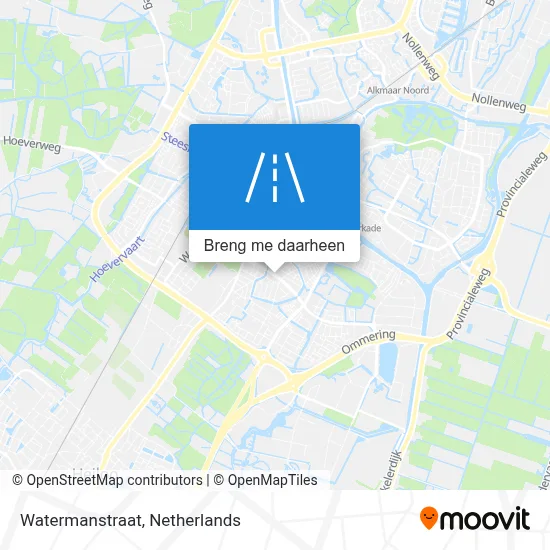 Watermanstraat kaart