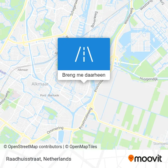 Raadhuisstraat kaart