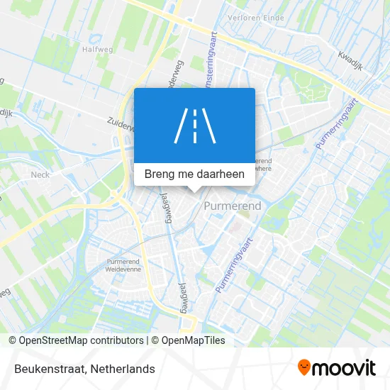 Beukenstraat kaart