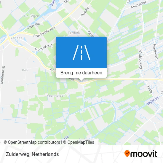 Zuiderweg kaart