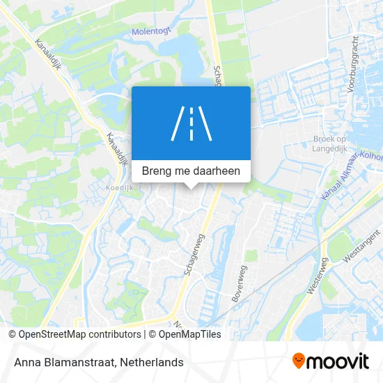 Anna Blamanstraat kaart