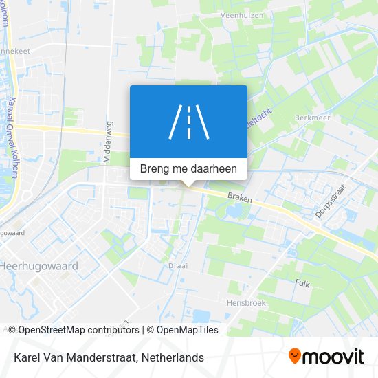 Karel Van Manderstraat kaart