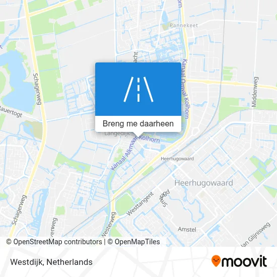 Westdijk kaart