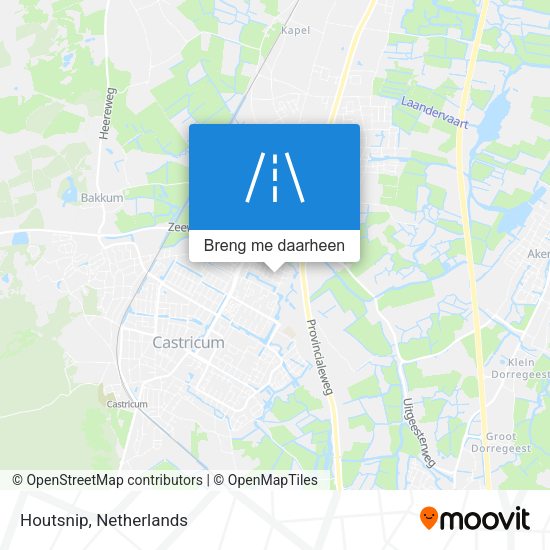 Houtsnip kaart