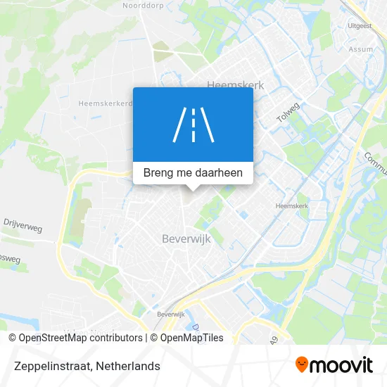 Zeppelinstraat kaart