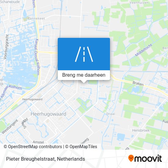 Pieter Breughelstraat kaart
