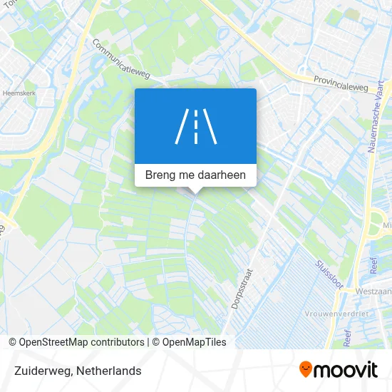 Zuiderweg kaart