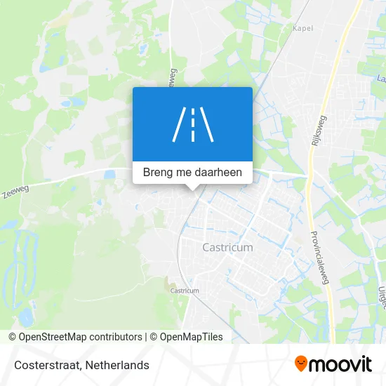 Costerstraat kaart