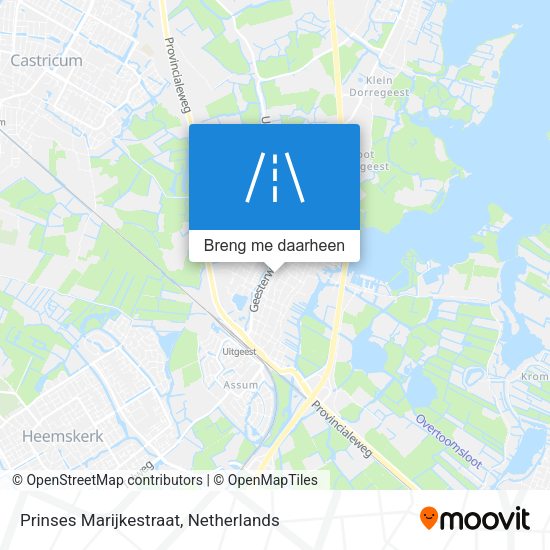Prinses Marijkestraat kaart