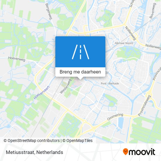 Metiusstraat kaart