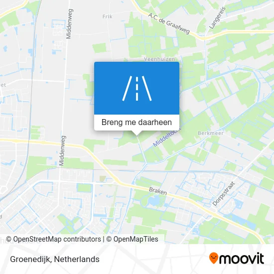 Groenedijk kaart