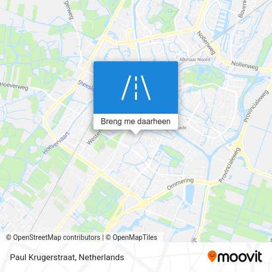 Paul Krugerstraat kaart