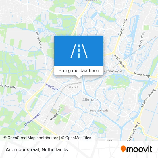 Anemoonstraat kaart