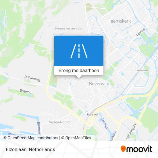 Elzenlaan kaart