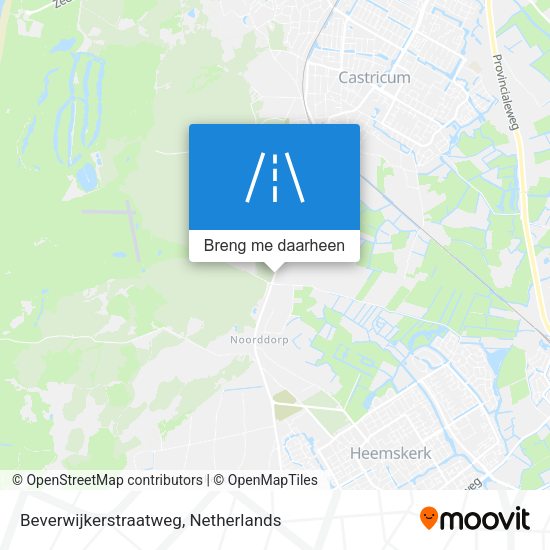 Beverwijkerstraatweg kaart