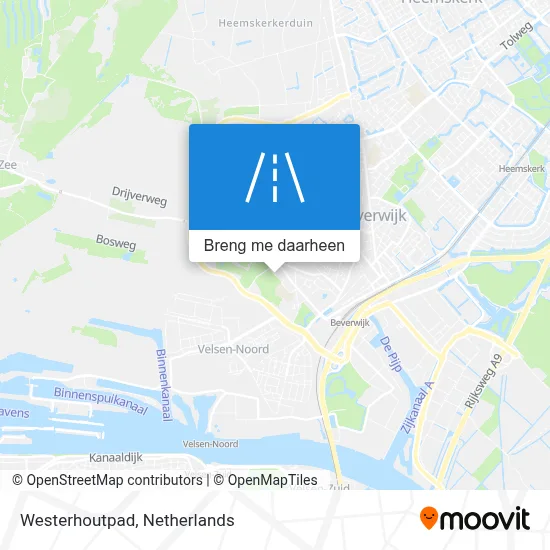 Westerhoutpad kaart