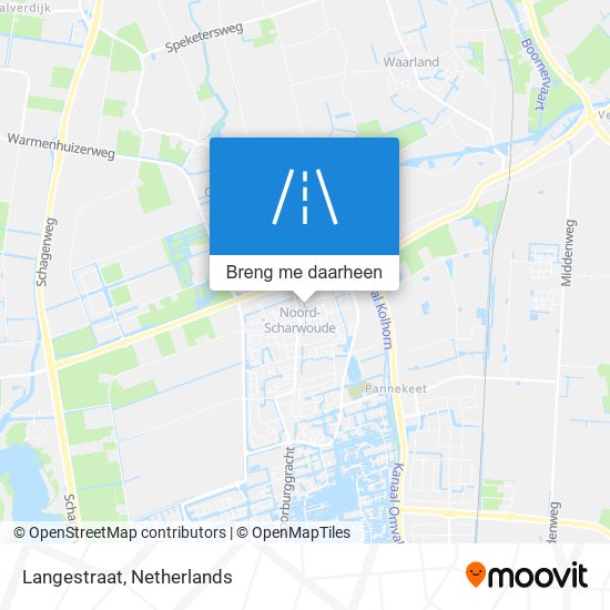 Langestraat kaart