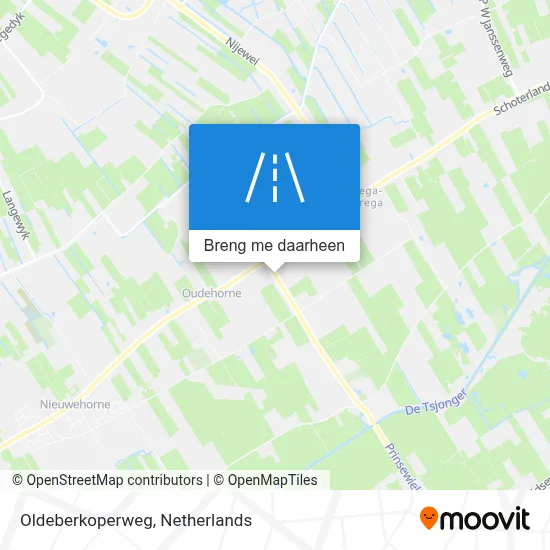 Oldeberkoperweg kaart