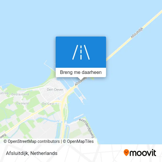 Afsluitdijk kaart