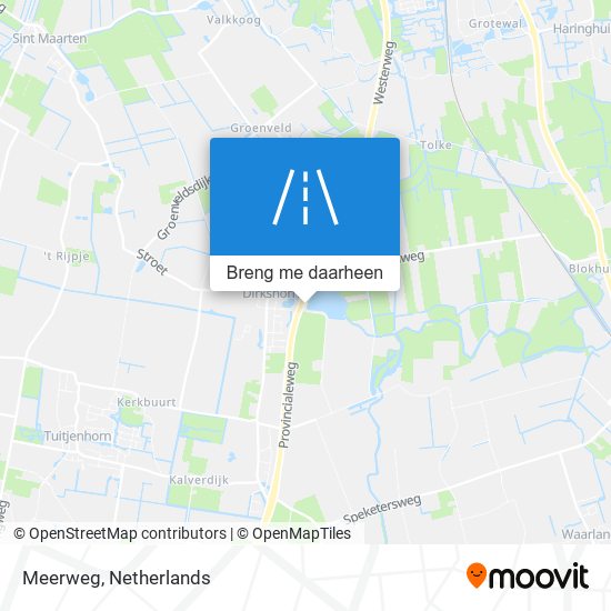 Meerweg kaart