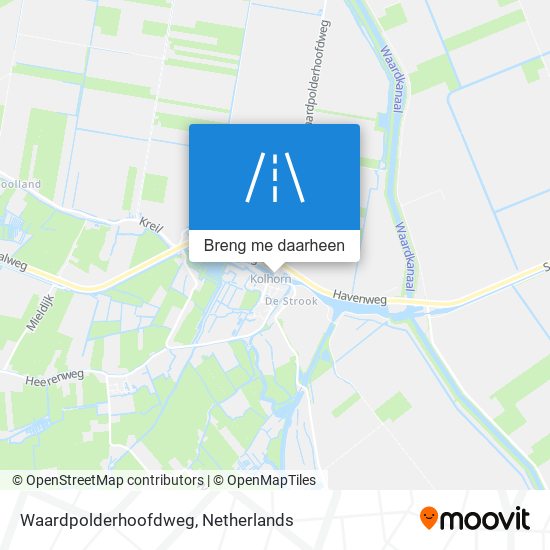 Waardpolderhoofdweg kaart