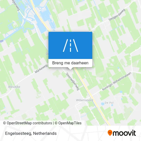 Engelsesteeg kaart