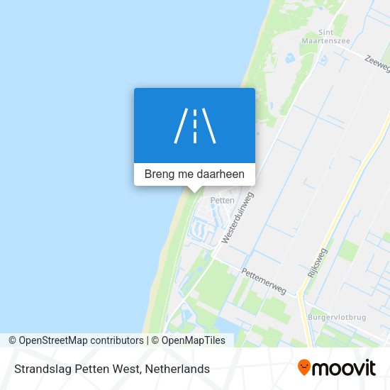 Strandslag Petten West kaart