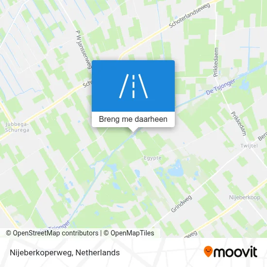 Nijeberkoperweg kaart