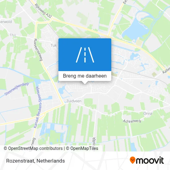 Rozenstraat kaart