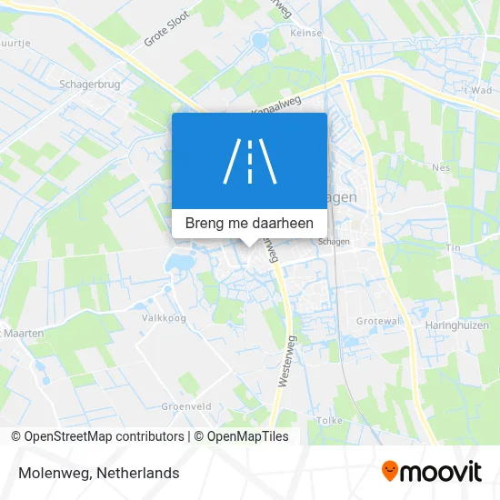 Molenweg kaart