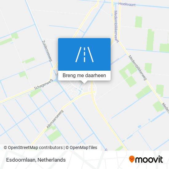 Esdoornlaan kaart