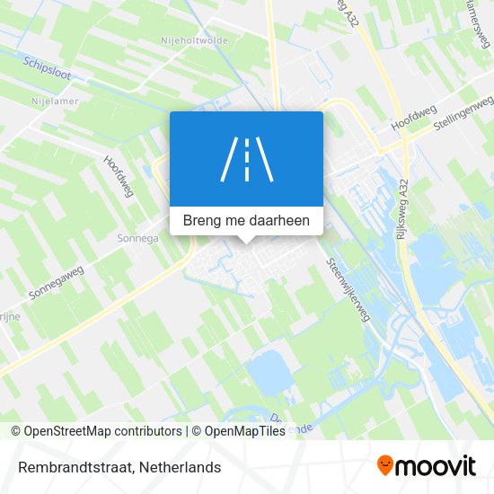 Rembrandtstraat kaart