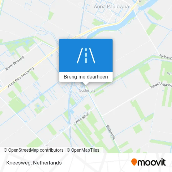 Kneesweg kaart